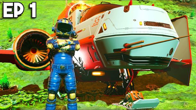 Getting Started in No Man's Sky Worlds new Gameplay ep 1